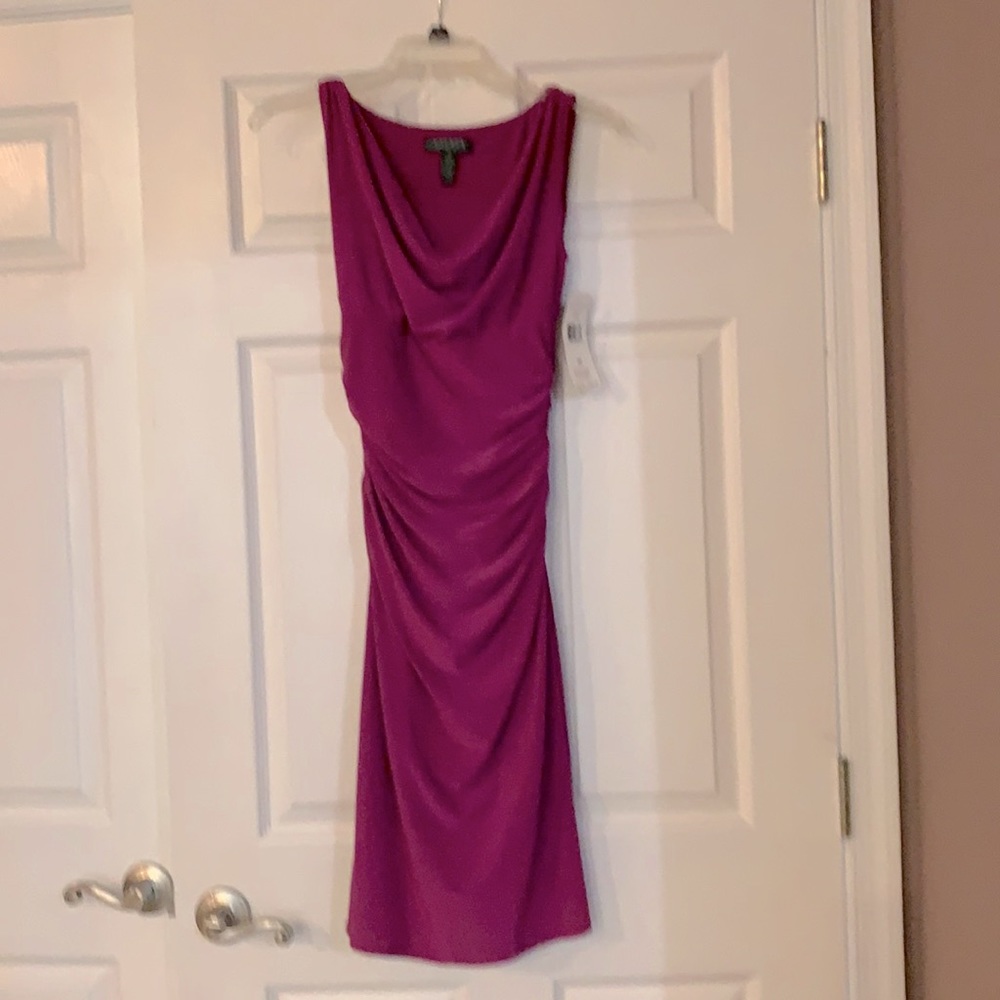 Lauren Ralph Lauren magenta dress